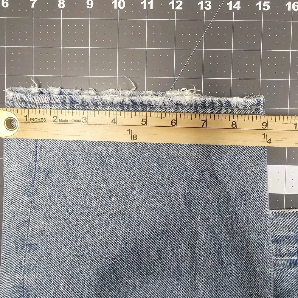 Levis Premium 551Z Jeans 38x32 Blue Hemp 90s Loose Baggy Straight Y2K Streetwear
